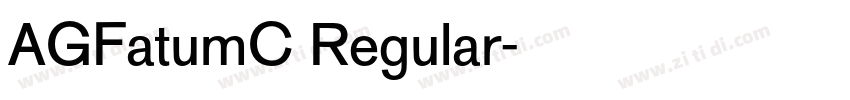 AGFatumC Regular字体转换